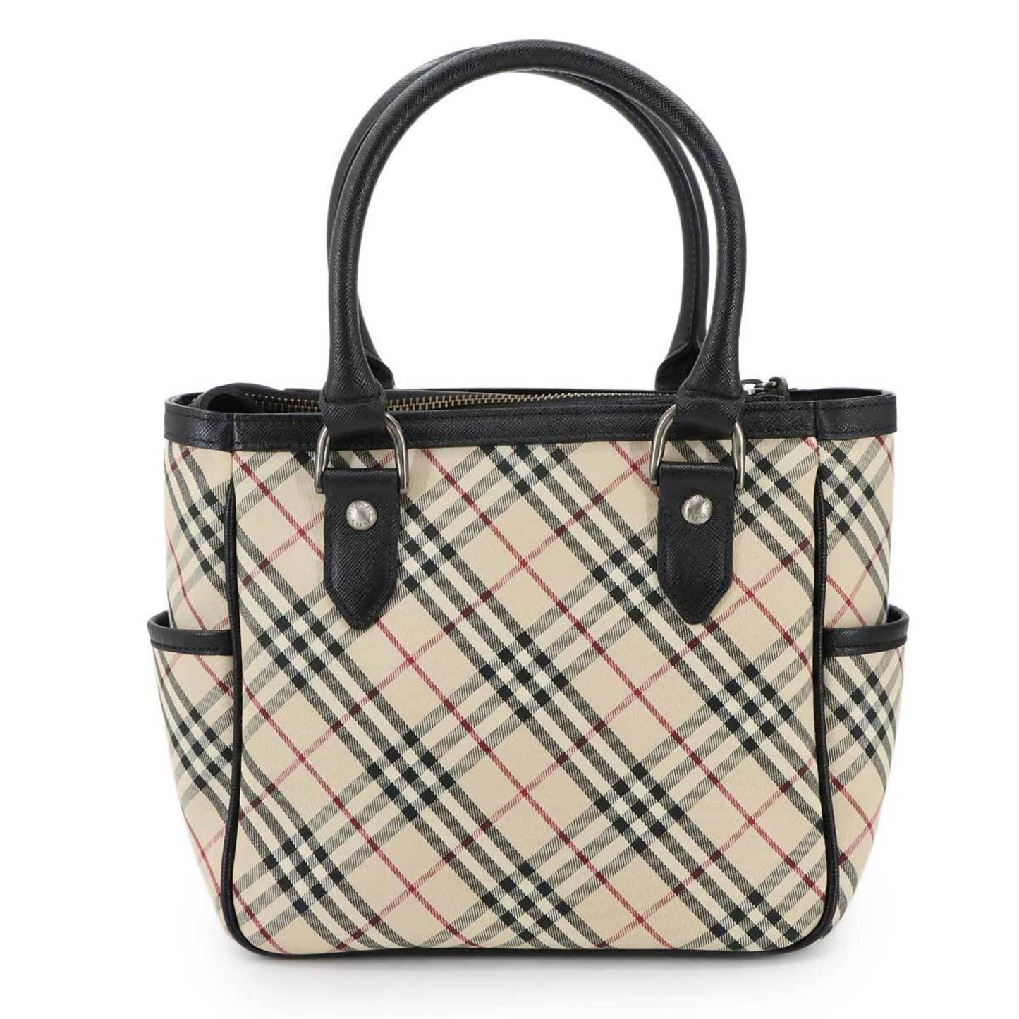 Burberry Nova Check Handbag In Canvas And Leather