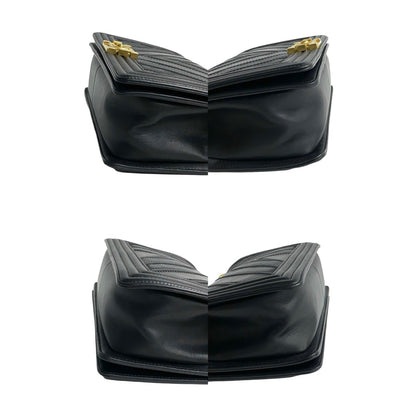 Chanel Boy Chanel Leather Mini Shoulder Bag/Handbag In Black