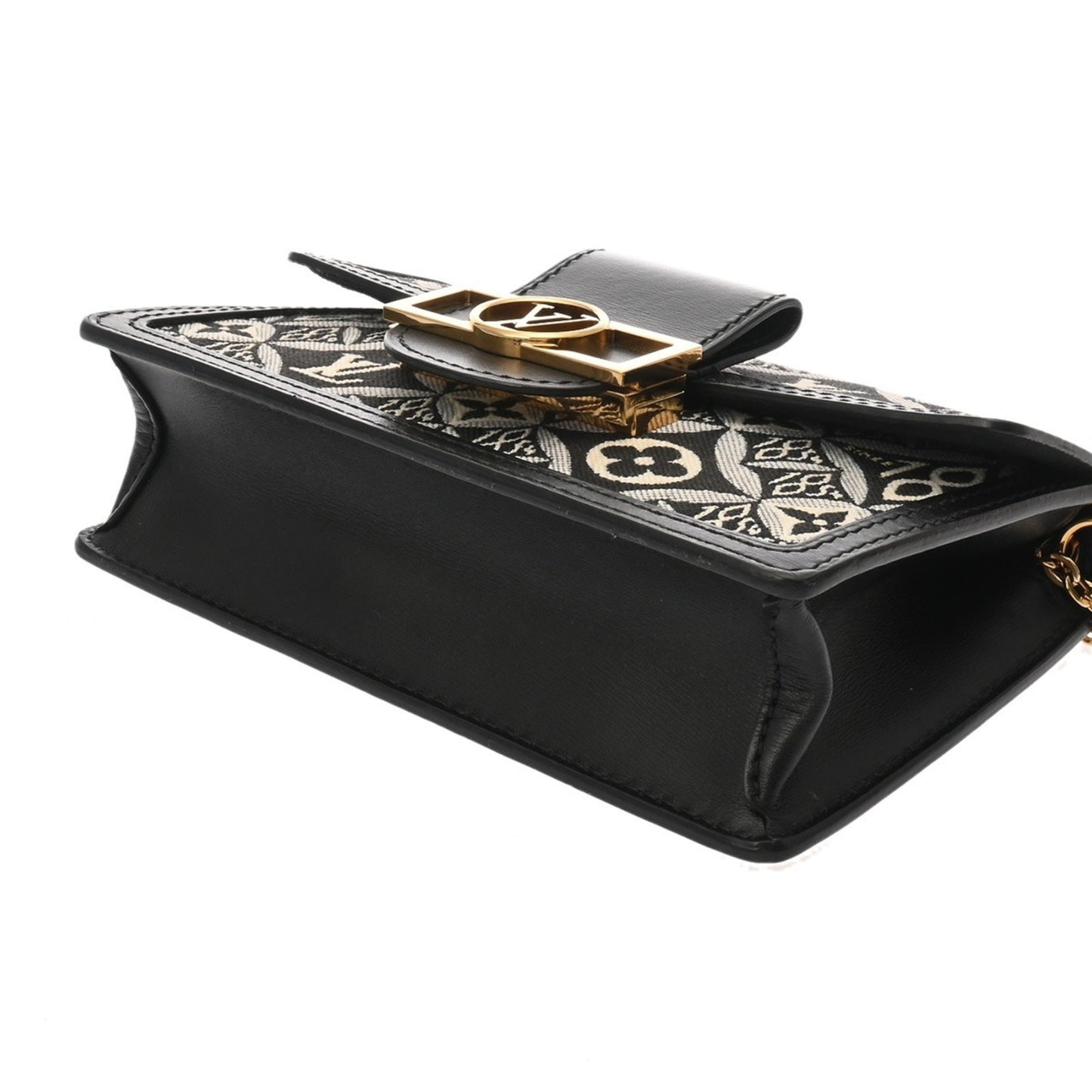 Louis Vuitton Jacquard Portefeuille Dauphine Black With Gold Hardware