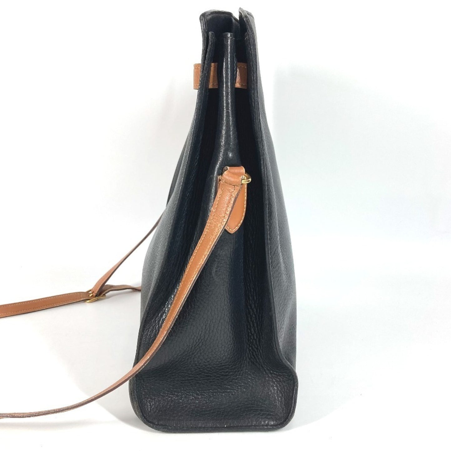 Hermes Vintage Kelly Sport Gm Two-Tone Ardennes Shoulder Bag