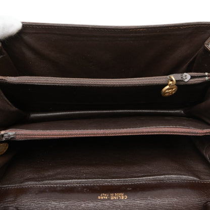 Celine C Macadam One-Shoulder Bag In Brown Canvas