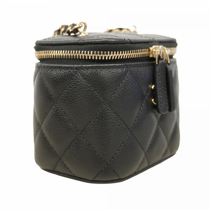 Chanel Matelasse Vanity Bag With Chain Shoulder Strap