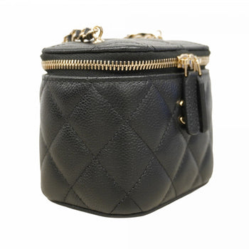 Chanel Matelasse Vanity Bag With Chain Shoulder Strap