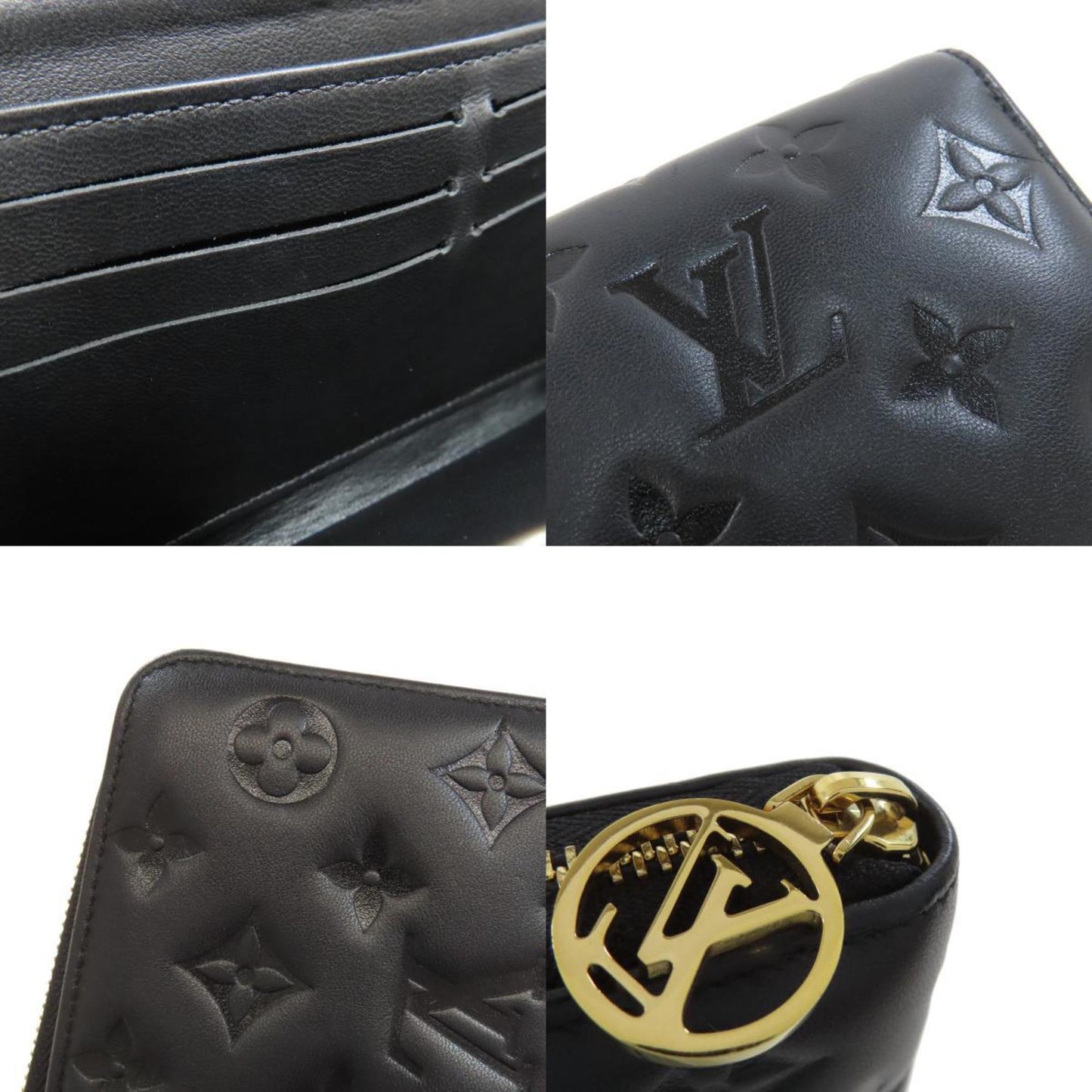 Louis Vuitton M81510 Zippy Wallet Long Lamb Leather