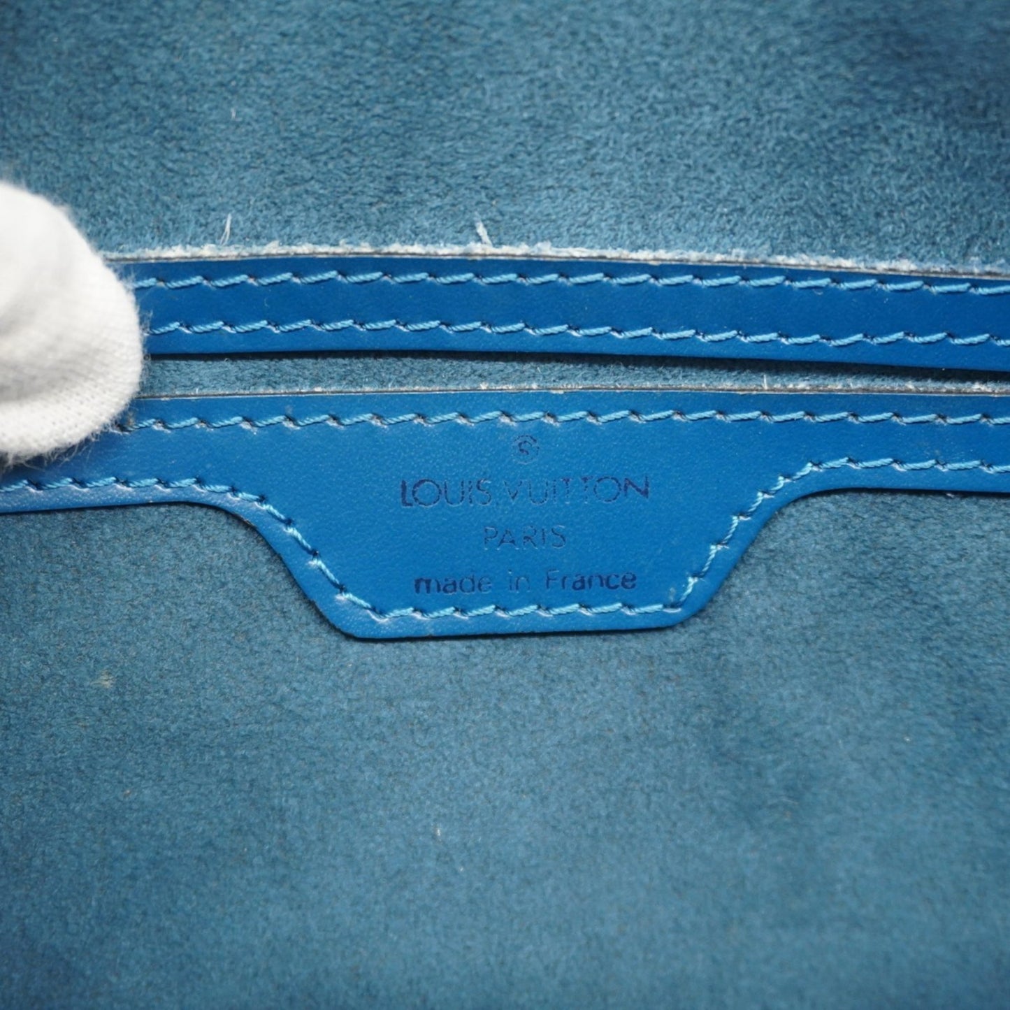 Louis Vuitton Epi Soufflot Handbag M52225 Toledo Blue