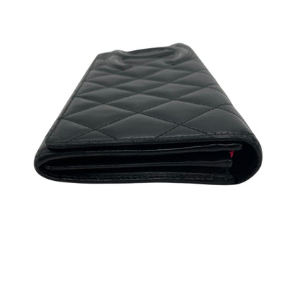 Chanel Cambon Line Bifold Long Wallet With Coco Mark