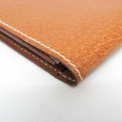 Hermes Leather Business Card Case Brown