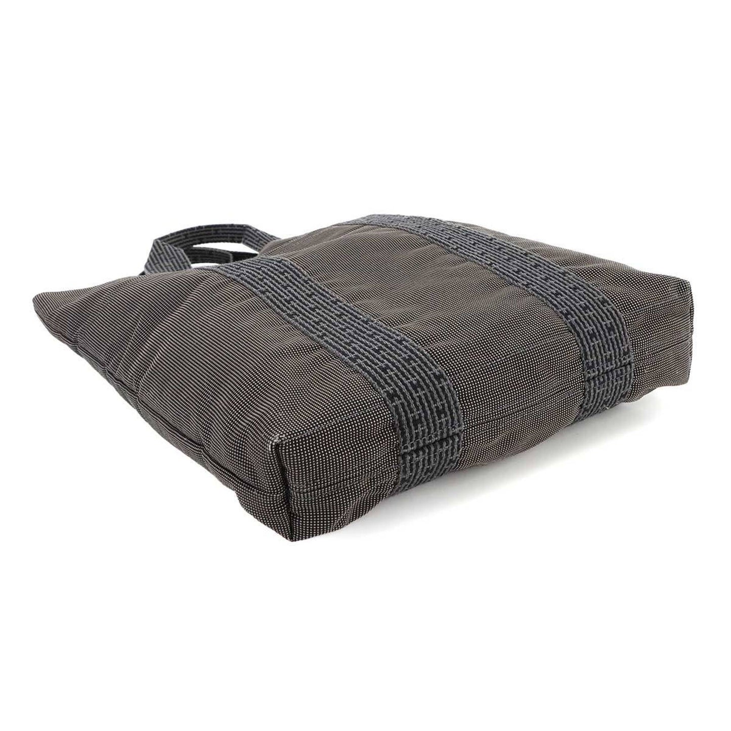 Hermes Herms Herline Cabas Tote Bag In Gray Canvas