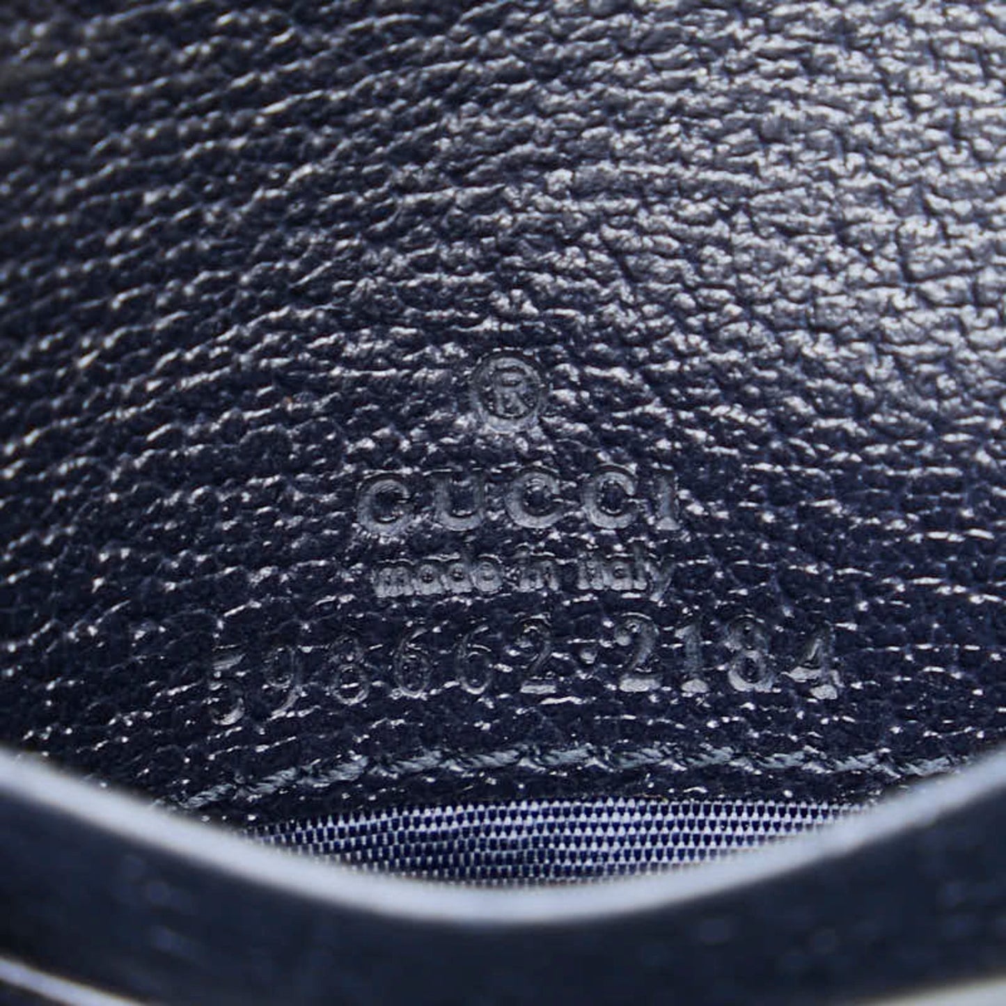 Gucci Gg Supreme Ophidia Bifold Wallet In Navy Leather