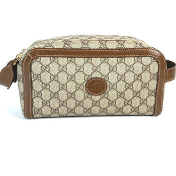 Gucci 730116 Gg Supreme Interlocking G Clutch Bag/Pouch/Second Bag In Canvas/Leather