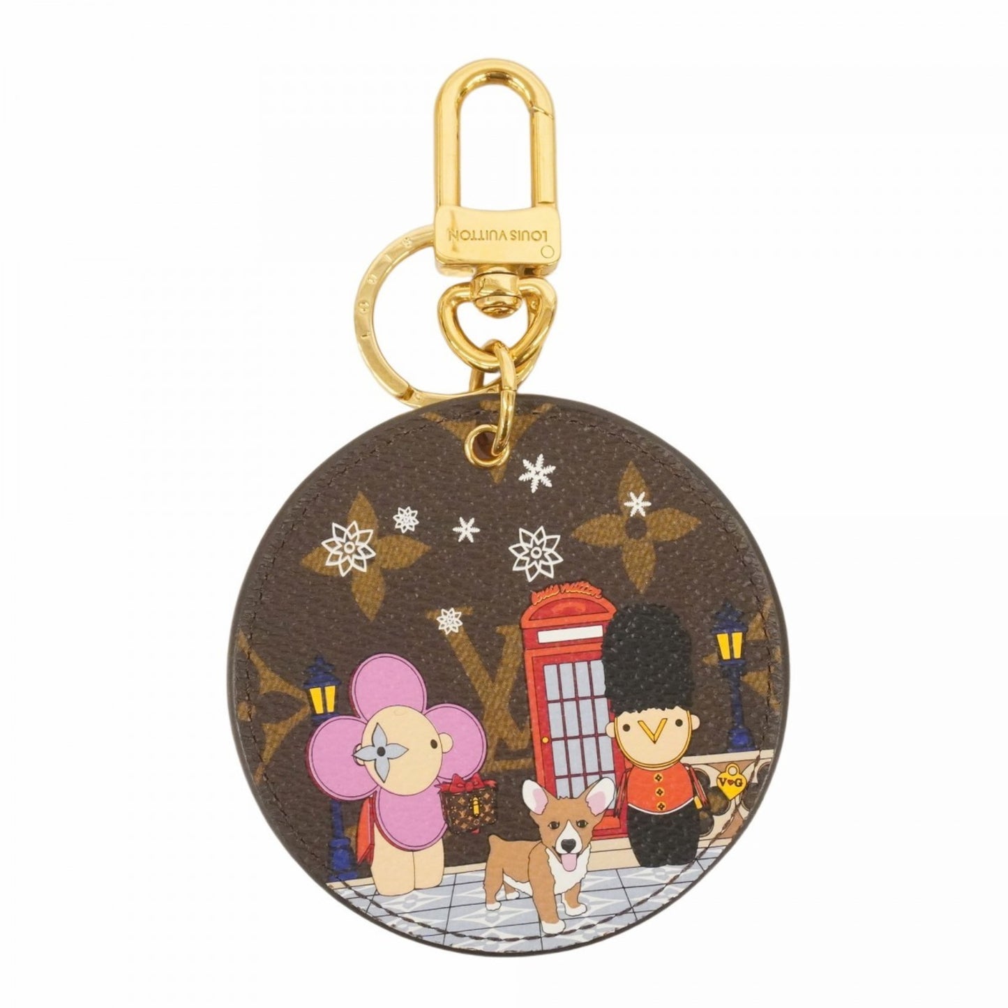 Louis Vuitton Monogram Vivienne Porte-Cls Illustre Keychain M00501 Brown/Red