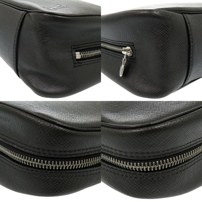 Louis Vuitton Taiga True Toilette Ardoise Second Bag Pouch M30212 Black Ca1014 Engraved Lv