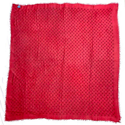 Gucci Scarf Ec-22489 Red Ghost 453225 Silk Cotton Gucci Skull Gg