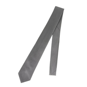 Louis Vuitton Louis Vuitton Micro Damier Silk Cravate Tie M75639 Silver