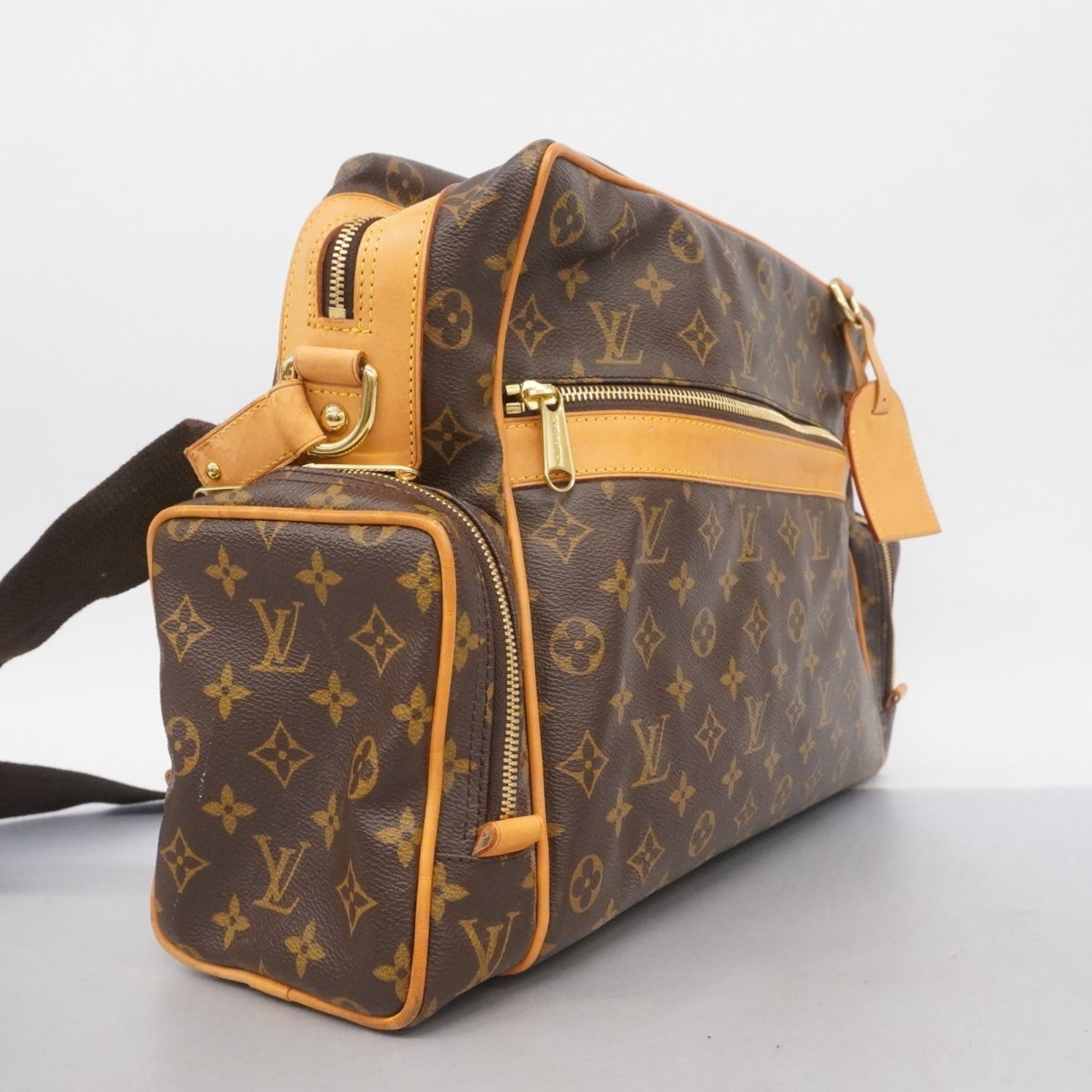 Louis Vuitton Monogram Saxophone Wash Shoulder Bag M92967 Brown
