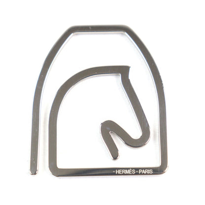 Hermes Z4140 Equestre Logo Engraved Horse-Shaped Bill Clip/Money Clip