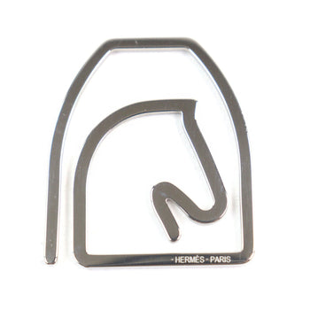 Hermes Z4140 Equestre Logo Engraved Horse-Shaped Bill Clip/Money Clip