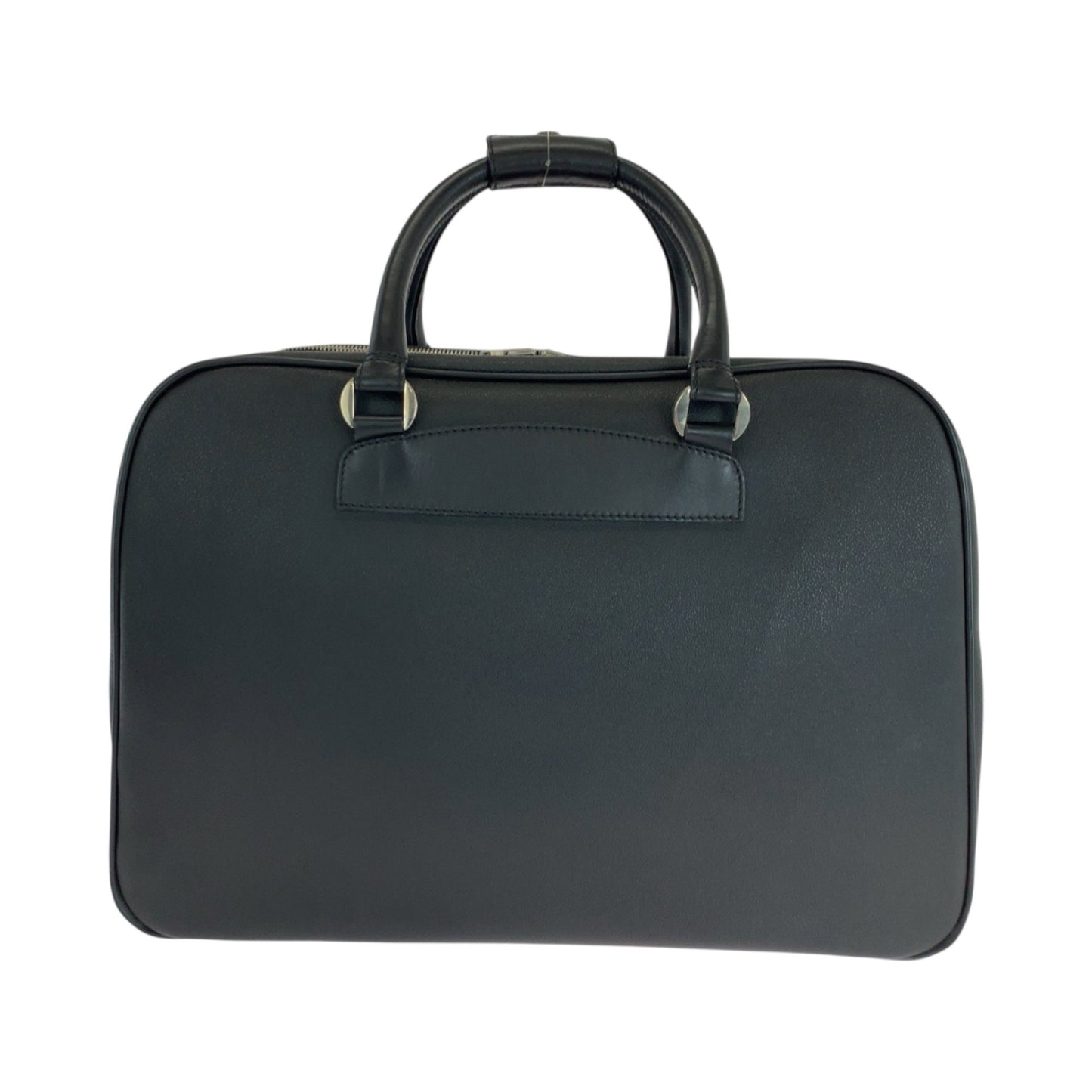 Gianni Versace Medusa Black Leather Boston Bag