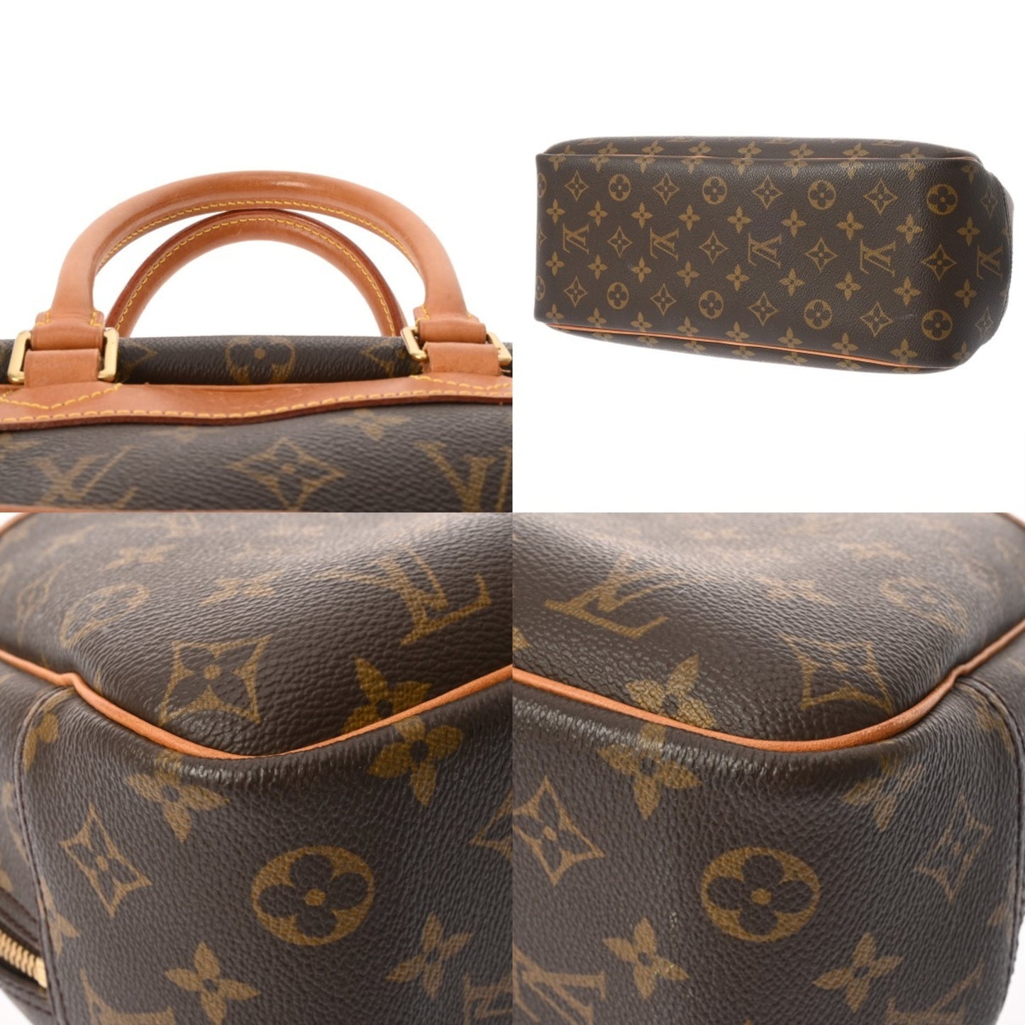 Louis Vuitton Monogram Deauville Brown M47270 Women'S Canvas Handbag