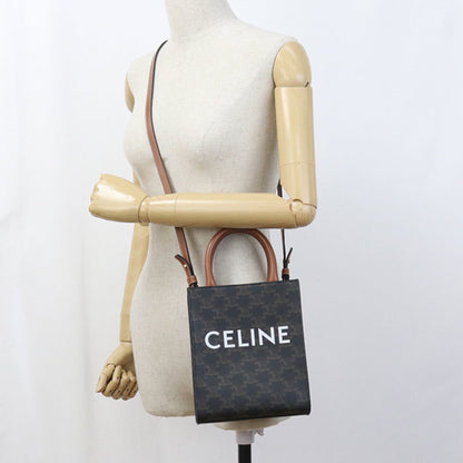 Celine Mini Vertical Cabas Triomphe Canvas Tote Bag 194372Bzk.04Lu