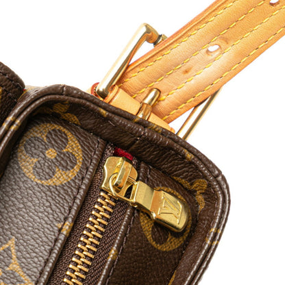 Louis Vuitton Monogram Viva Cite Mm One-Shoulder Bag M51164 Brown Pvc Leather