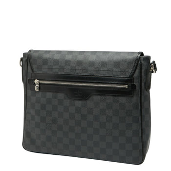 Louis Vuitton Damier Graphite Daniel Mm Crossbody Shoulder Bag N58029 Black Leather