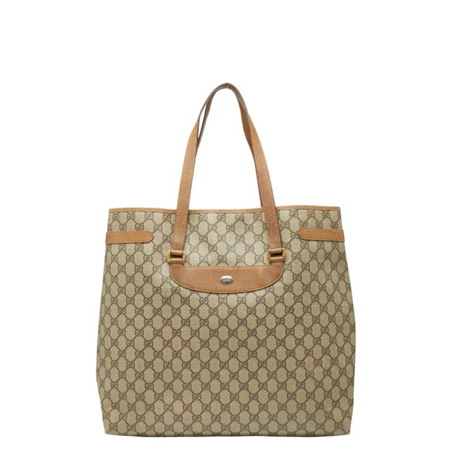 Gucci Gg Supreme Tote Bag 3902061 Brown Leather