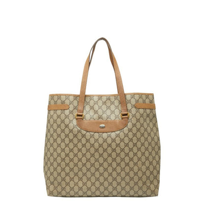 Gucci Gg Supreme Tote Bag 3902061 Brown Leather