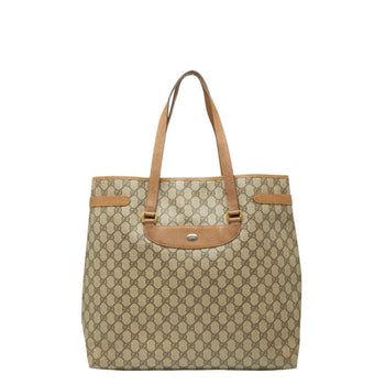Gucci Gg Supreme Tote Bag 3902061 Brown Leather