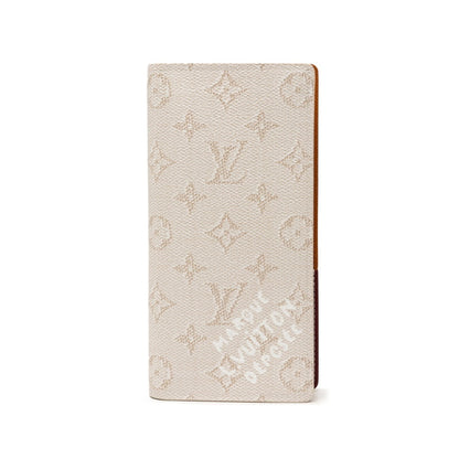 Louis Vuitton Monogram Heritage Portefeuille Brazza Long Wallet M15156 White