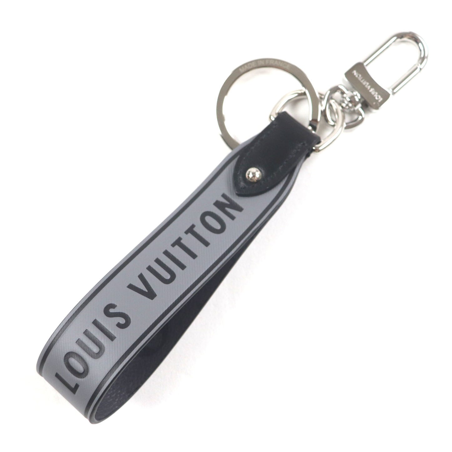 Louis Vuitton 2022 Louis Vuitton M00337 Capital Lv Monogram Eclipse Calfskin Key Ring Strap