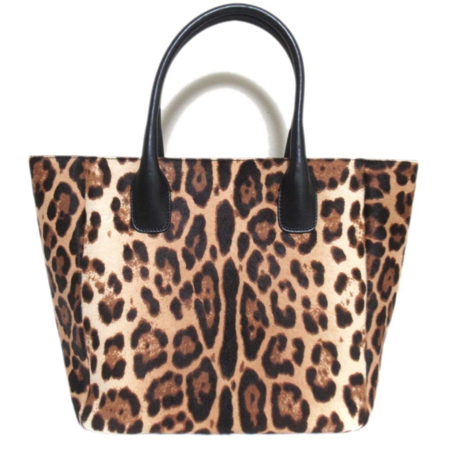 Dolce & Gabbana Leopard Print Pony Tote Bag