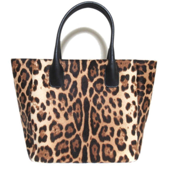 Dolce & Gabbana Leopard Print Pony Tote Bag