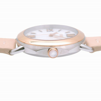 Fendi Selleria 80200M Quartz Watch Ss/Leather White Shell 0428Fendi