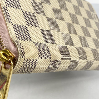 Louis Vuitton Damier Azur Zippy Wallet N63503 White Rose Ballerine