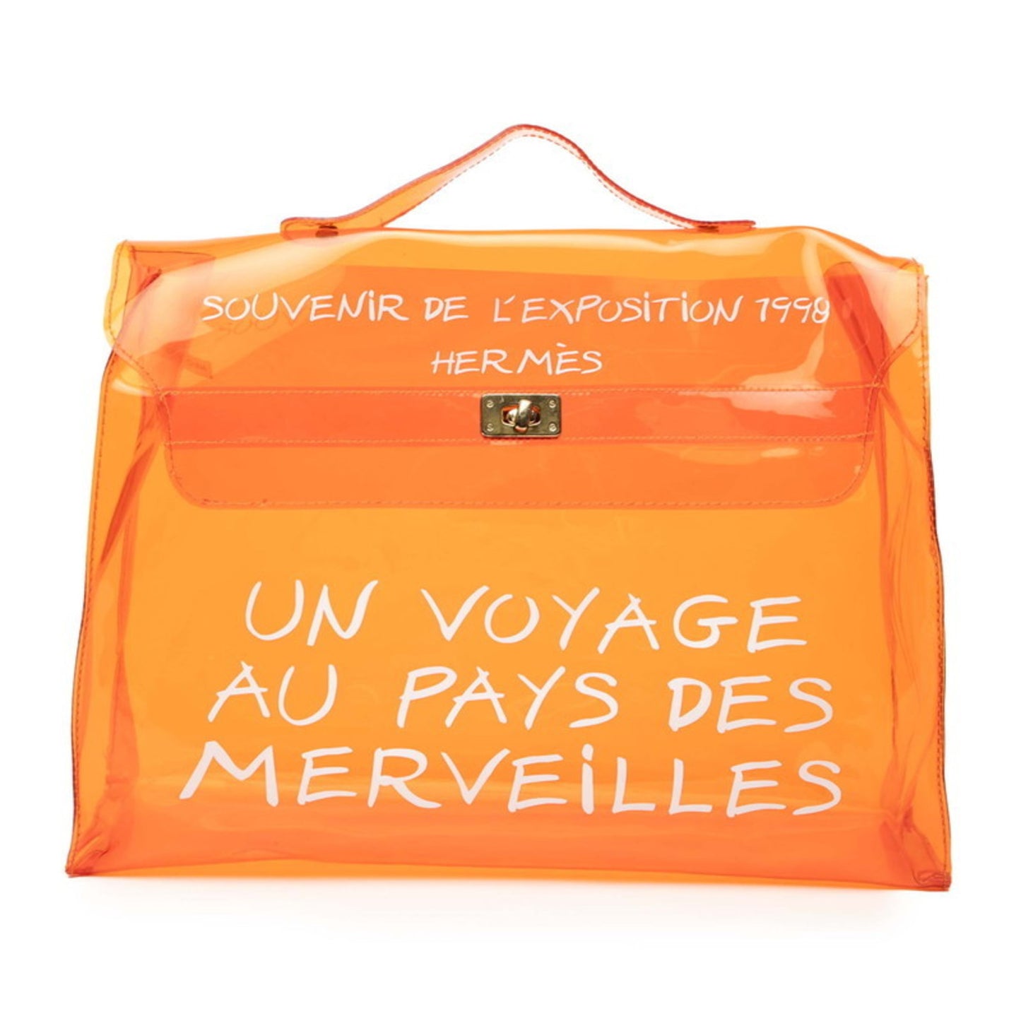 Herms Vinyl Kelly "Journey To Wonderland" Exhibition Handbag