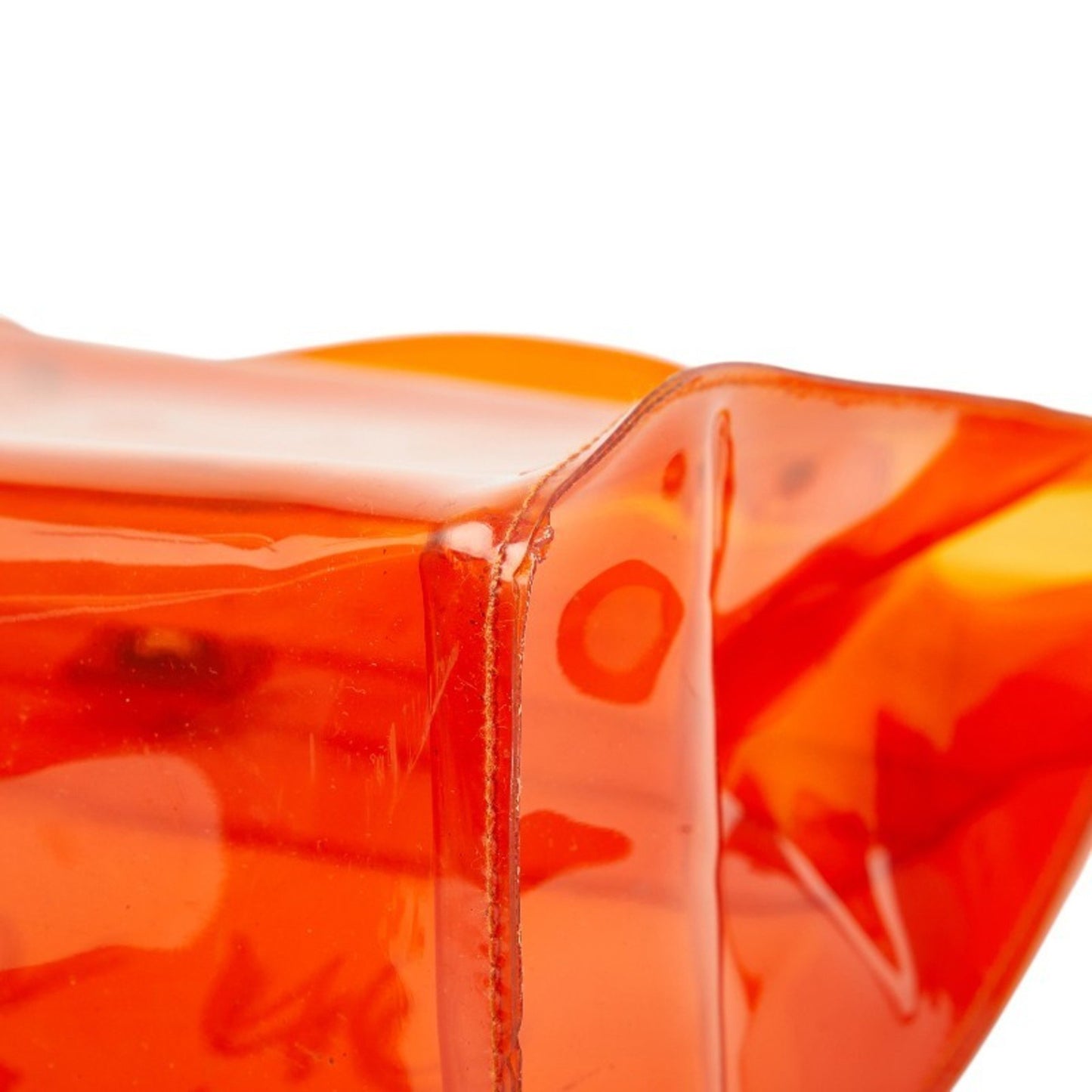 Herms Vinyl Kelly "Journey To Wonderland" Exhibition Handbag Tote Bag Orange