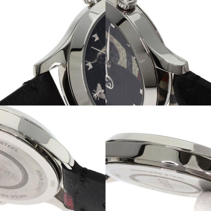 Gucci Ya1264007A G-Timeless Le March Des Merveilles Kingsnake Watch In Stainless Steel And Leather