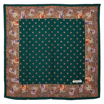 Tiffany & Co. T Logo Floral Motif Scarf