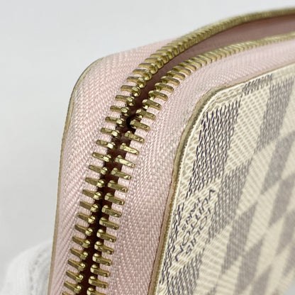Louis Vuitton Damier Azur Zippy Wallet N63503 White Rose Ballerine