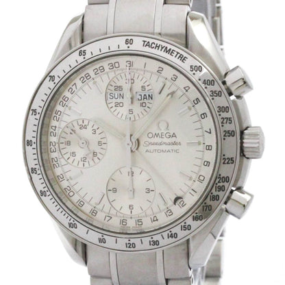 Omega Speedmaster Triple Date Steel Automatic Watch 3523.30 Polished