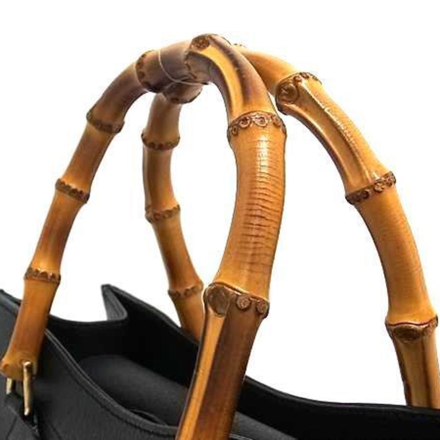 Gucci Bamboo Handbag 002 1186 0260 Black Leather