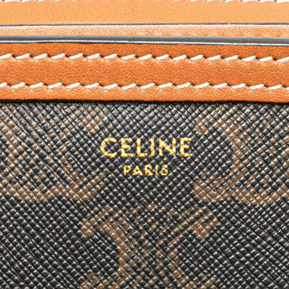 Celine Triomphe Waist Bag/Body Bag In Brown Pvc