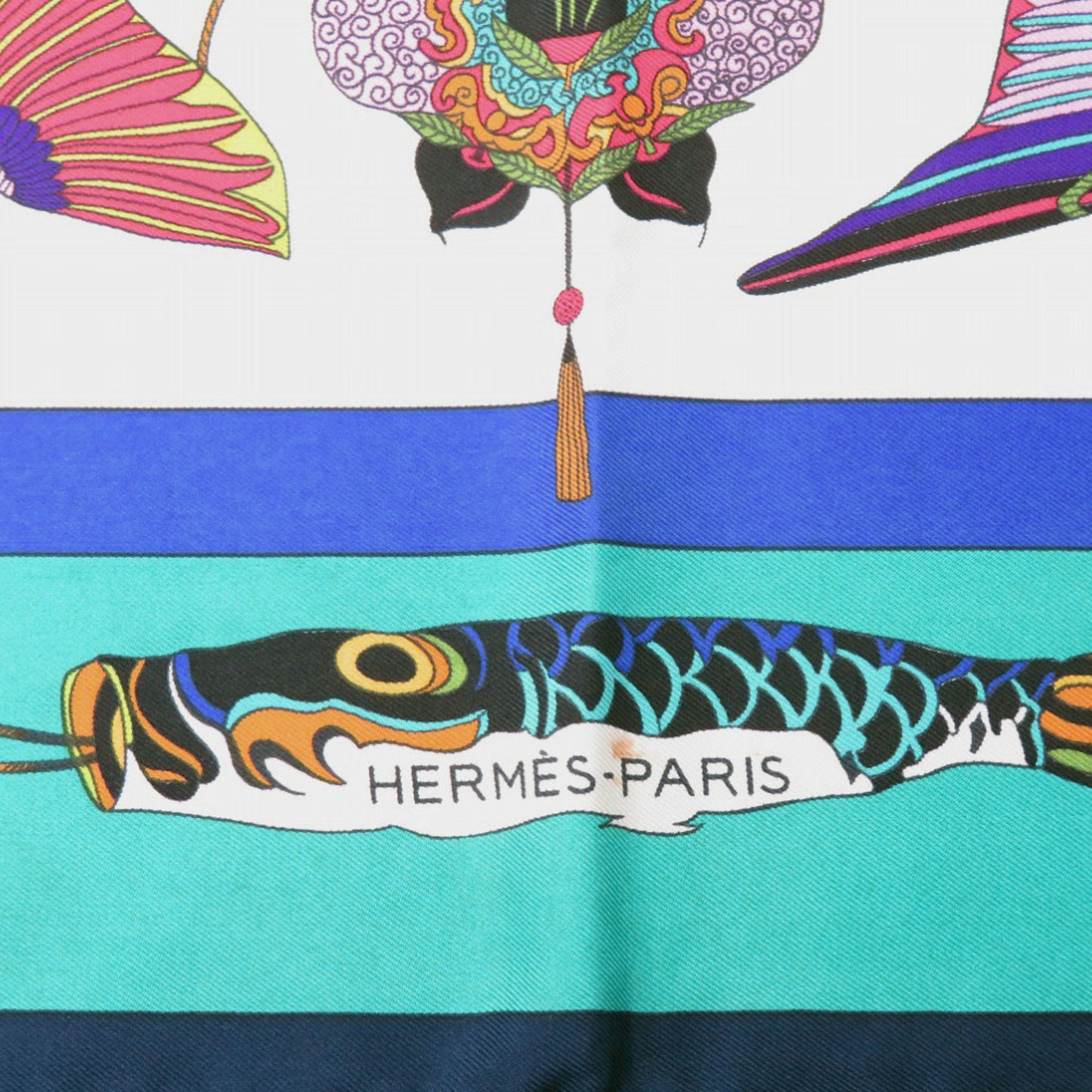 Herms Carr 90 Soies Volantes Silk Scarf