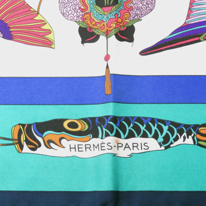 Herms Carr 90 Soies Volantes Silk Scarf