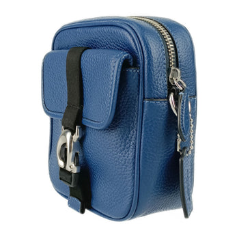 Coach Shoulder Bag Beck Crossbody Cj736 Blue Black Leather