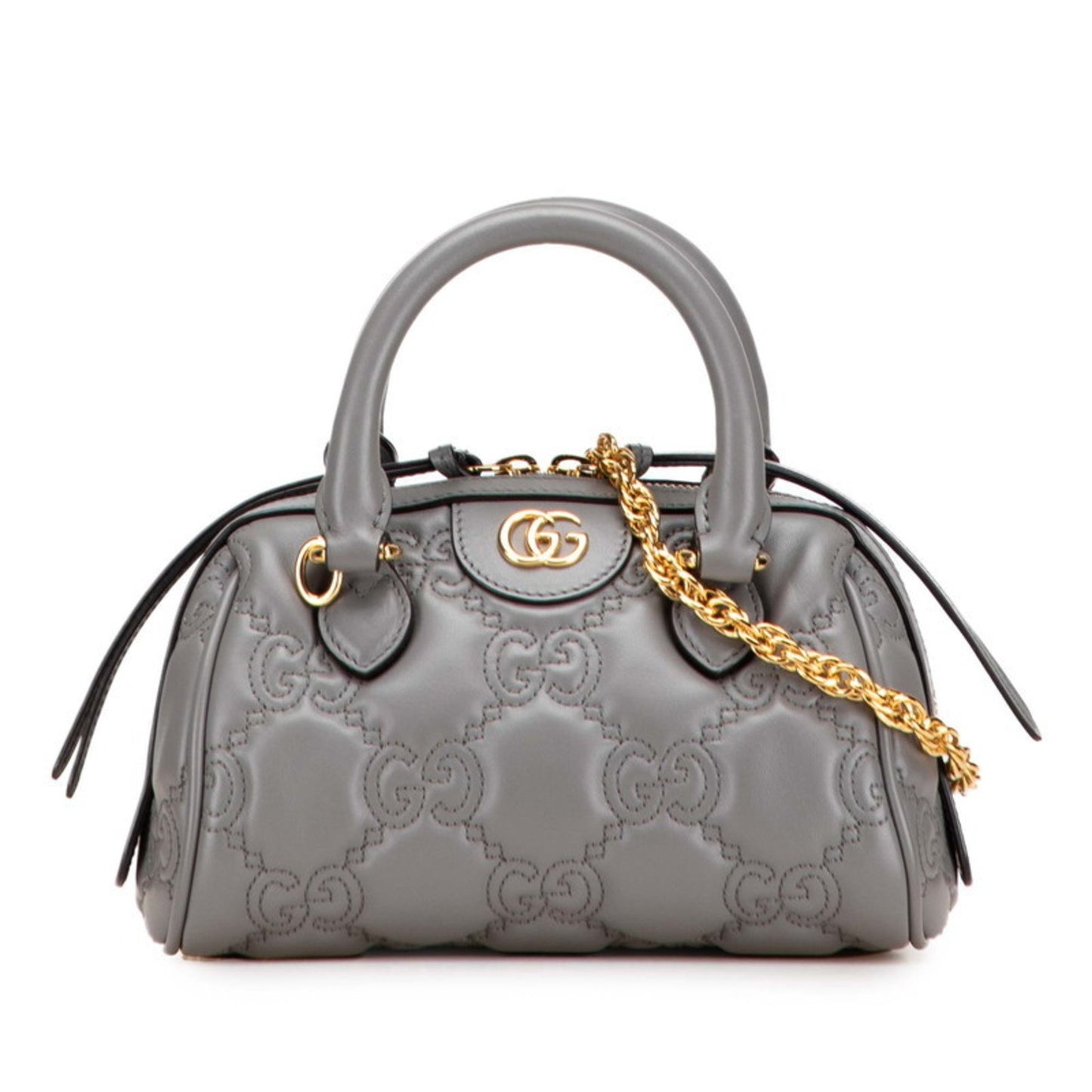 Gucci Gg Matelasse Quilted Mini Boston Bag/Shoulder Bag