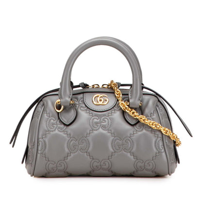 Gucci Gg Matelasse Quilted Mini Boston Bag/Shoulder Bag