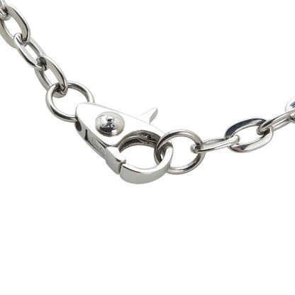 Dolce & Gabbana Logo Dog Tag Plate Necklace In Silver Metal