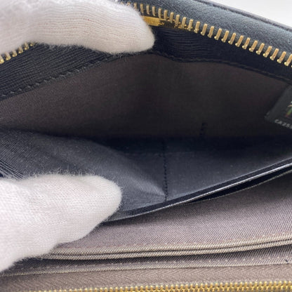 Fendi 8M0299 Round Long Wallet Black
